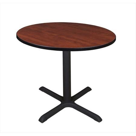 REGENCY 42 In. Round Cain Lunchroom Table - Cherry TB42RNDCH